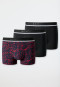 Boxers lot de 3 coton bio noir imprimé multicolore - 95/5