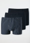 Shorts 3er-Pack Organic Cotton uni/geringelt mehrfarbig - 95/5