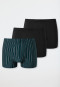 Pantaloncini confezione da 3 pezzi in cotone organico a righe multicolore - 95/5