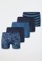 5-pack shorts striping blue - 95/5