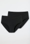 Short a coste doppie nere - Pure Rib