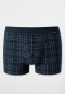 Shorts Feininterlock gemustert nachtblau/weiß - Fine Interlock