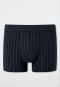Shorts rayés bleu nuit - Fine Interlock