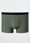 Shorts Modal gestreift dunkelgrün/weiß - Duality Function