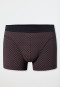 Shorts en coton bio imprimé brun-rouge - Comfort Fit