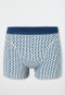 Shorts Organic Cotton gemustert silber - Comfort Fit