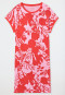 Sleepshirt short sleeve floral print candy pink - Modern Nightwear