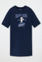 Sleepshirt manica corta in Organic Cotton college mouse blu notte - Nightwear