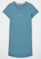 Sleepshirt a manica corta stampata blu-grigio - Casual Essentials