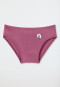 Briefs Fine rib Moon print mauve - Fine rib Modal