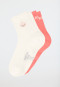 Socken 2er-Pack Stay Fresh medium Schaft creme/ rosé - Fashion