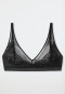 Soft bra without underwire or pads lace Lurex black - Glam Lace