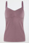 Débardeur à bretelles fines de grossesse mauve - Unique Maternity