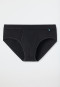 Sports briefs with fly-front black - Long Life Cotton