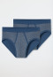 Slip sportivi, confezione da 2, costine sottili, fantasia grigio brunastro - Original Classics