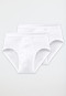 2-pack white sports briefs with a fly - Essentials Feinripp