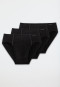 super mini briefs 3-pack black - Essentials