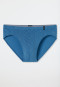 Supermini Slip gemustert blau - Long Life Soft
