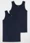 Tank tops 2-pack organic cotton midnight blue - 95/5