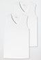 Tank tops 2-pack organic cotton V-neck white - 95/5