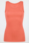 Canotta a coste doppie in Organic Cotton pesca - Pure Rib