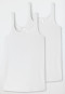 Lot de 2 tops en coton bio blanc - 95/5