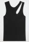 Trägertop Doppelripp Cutout schwarz - SCHIESSER 150 Years