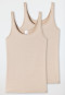 Tank tops 2-pack sand - Modal Essentials