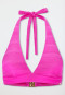 Triangle top bikini jersey fuchsia - aqua