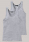 Canottiere intime, pacco da 2, grigio mélange - Authentic