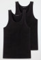 Undershirts, 2-pack, black - Authentic