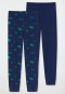 Underpants long 2-pack organic cotton soft waistband cuffs space vehicles dark blue - 95/5