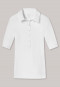 Weißes "Fräuleinwunder"-T-Shirt aus Doppelripp