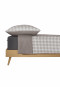Reversible two-piece Renforcé gray chequered bed linen - SCHIESSER Home