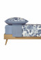 Reversible bed linen two-piece Renforcé light blue patterned - SCHIESSER Home