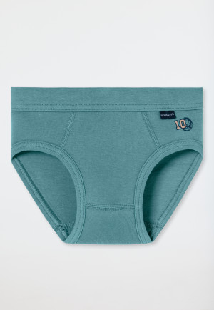 Lot de 2 slips de sport verts - Fine Rib