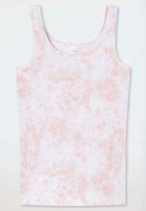 Tops 2er-Pack Organic Cotton Batik graphit/ rosa - 95/5