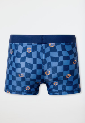 Costume da bagno Single Jersey SPF40+ controlli smiley indaco - Aqua