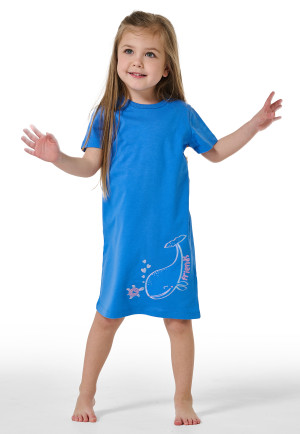Camicia da notte a maniche corte whale aquarium - Girls World