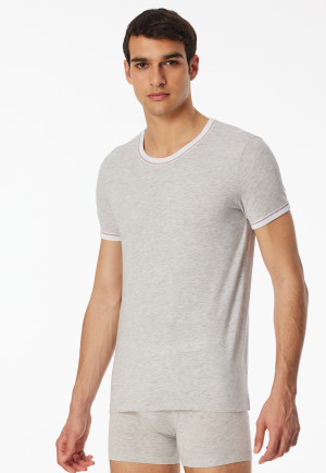 Shirt kurzarm hellgrau-meliert - Revival Lorenz