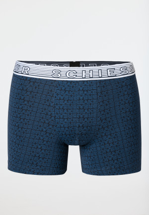 Confezione da 3 pantaloncini di cotone biologico blu denim / blu notte / blu fantasia - 95/5