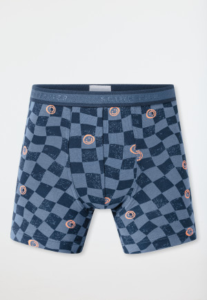 Shorts 3er-Pack Ringel Karos Smiley mehrfarbig - 95/5