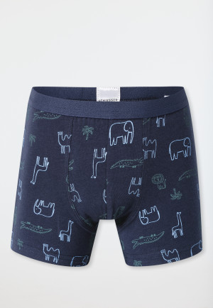 Shorts 7er-Pack Ringel Safari-Tiere mehrfarbig - 95/5