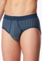 Sports briefs 2-pack fine rib fly indigo patterned - Original Classics