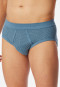 Sportslips 2er-Pack Feinripp Eingriff atlantikblau gemustert - Original Classics