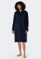 Morgenmantel Teddy Fleece dunkelblau - Essentials