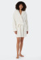 Bathrobe teddy fleece comfort fit off-white - Essentials