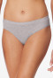 Slip Rio realizzati in cotone biologico a doppia costa, di colore grigio screziato - Pure Rib