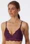 Bustier removable pads plum - Modal & Lace