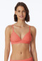Soft-BH Doppelripp herausnehmbare Pads pfirsich - Pure Rib